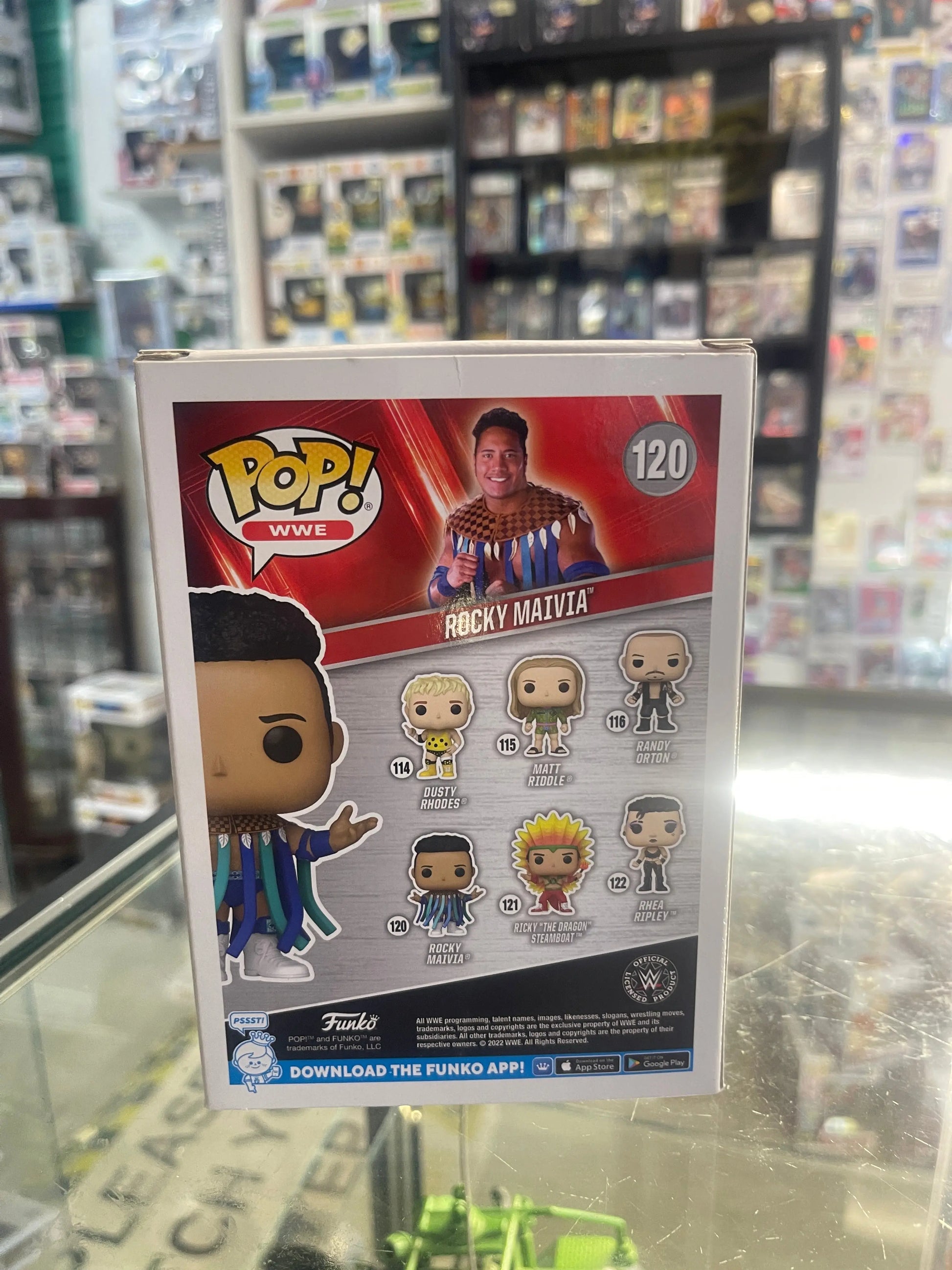 Funko POP! WWE Rocky Maivia #120 FRENLY BRICKS - Open 7 Days