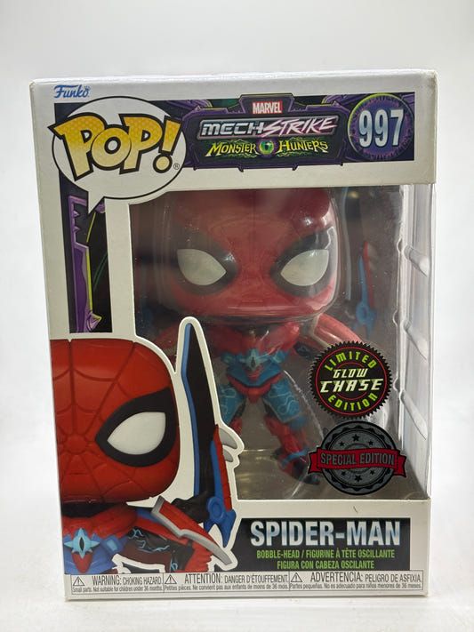 Funko POP! Marvel Mechstrike #997 Spider-Man Limited Glow Chase SE