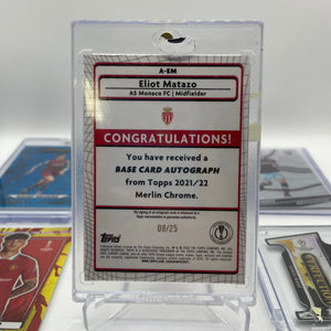 Soccer Signed & Numbered card lot 6 players (lot#1) FRENLY BRICKS - Open 7 Days