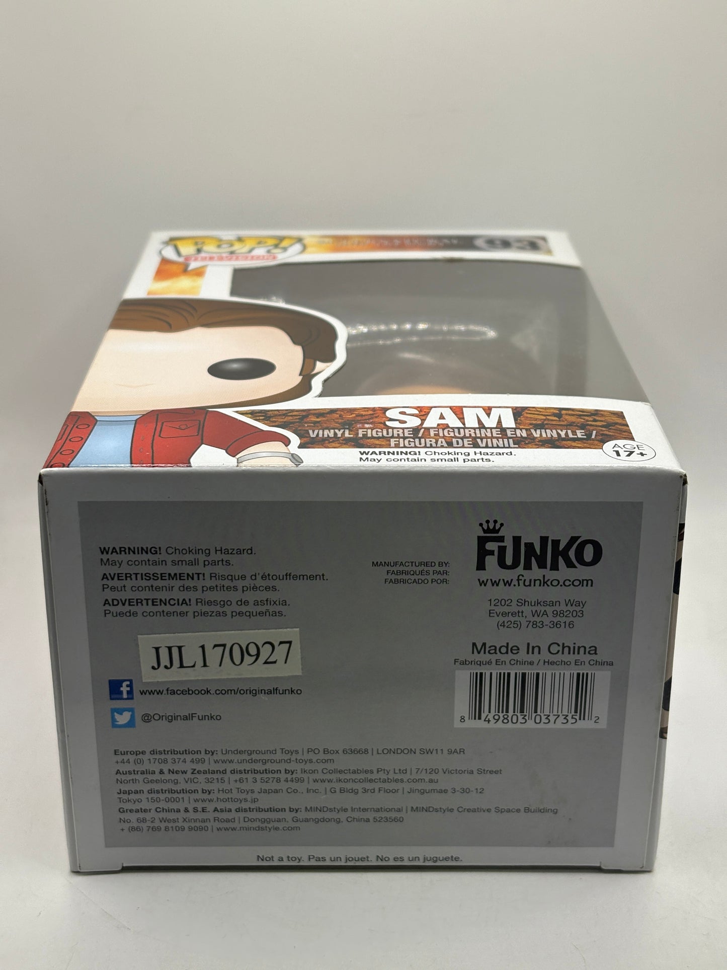 Funko POP! Television Supernatural #93 Sam Vinyl Figure FRENLY BRICKS - Open 7 Days