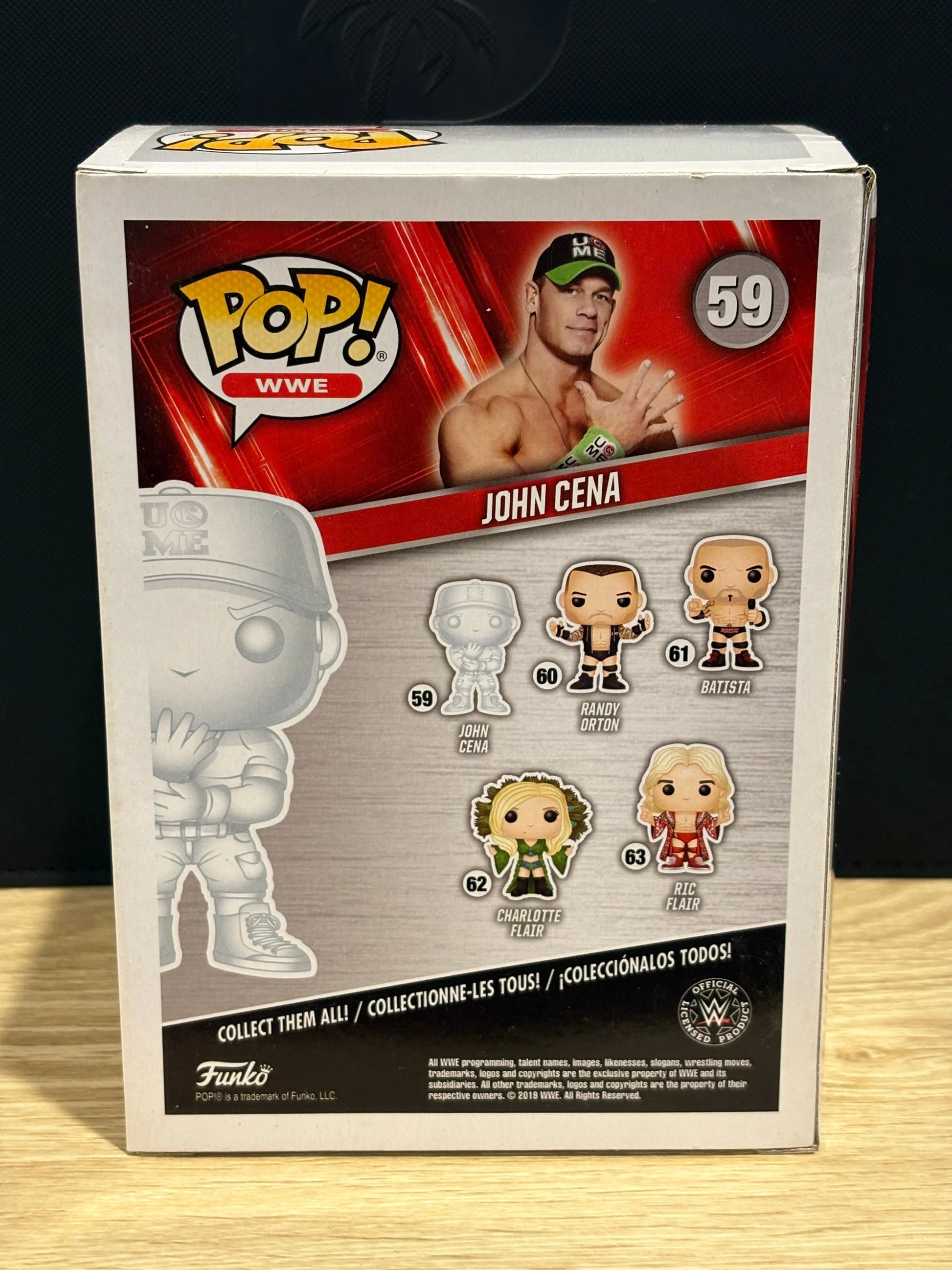 Funko Pop WWE John Cena WWE Shop Exclusive Clear Invisible #59 *box damage FRENLY BRICKS - Open 7 Days