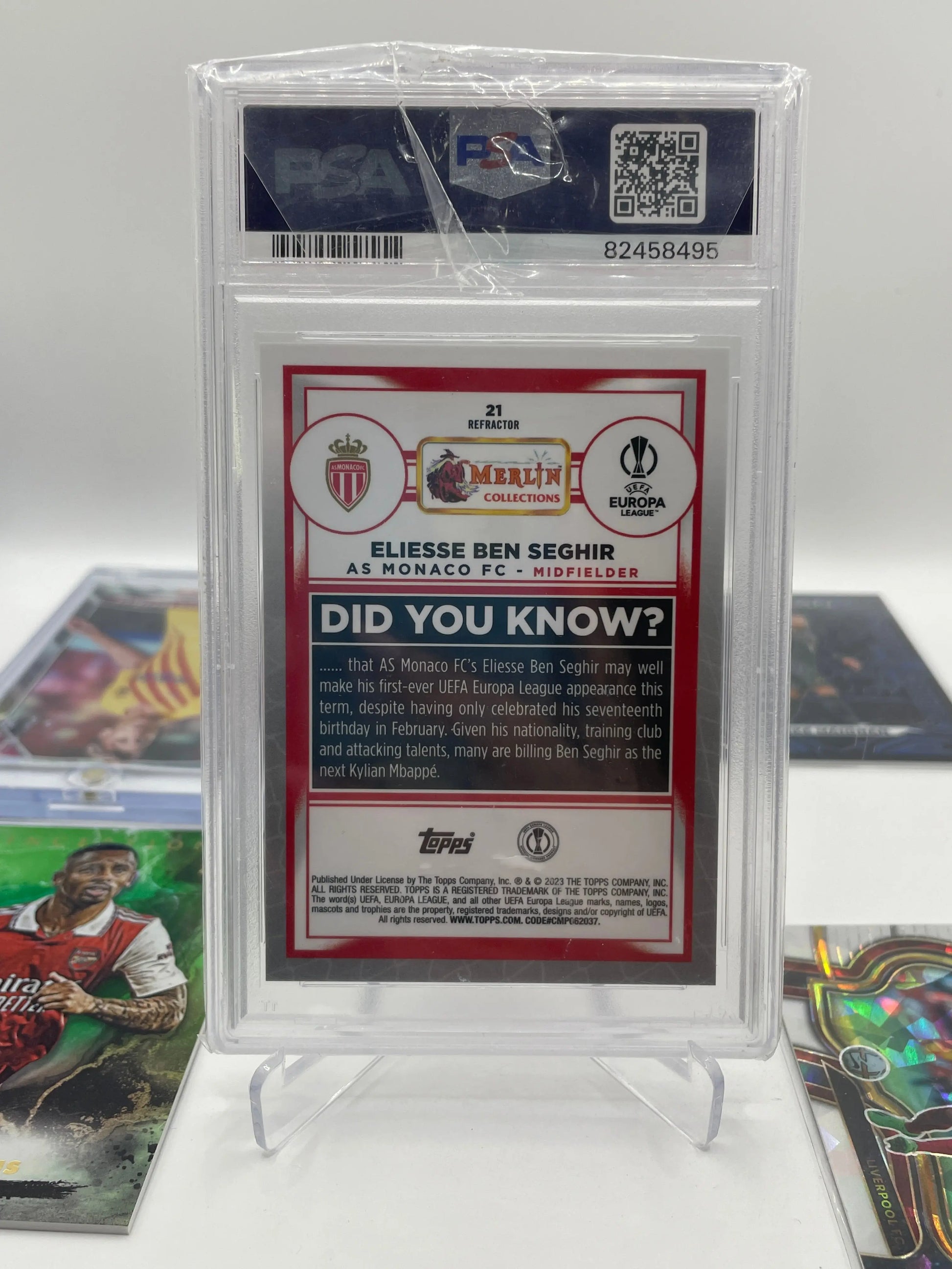 Soccer Graded & Numbered card lot 6 players (Lot#2) FRENLY BRICKS - Open 7 Days