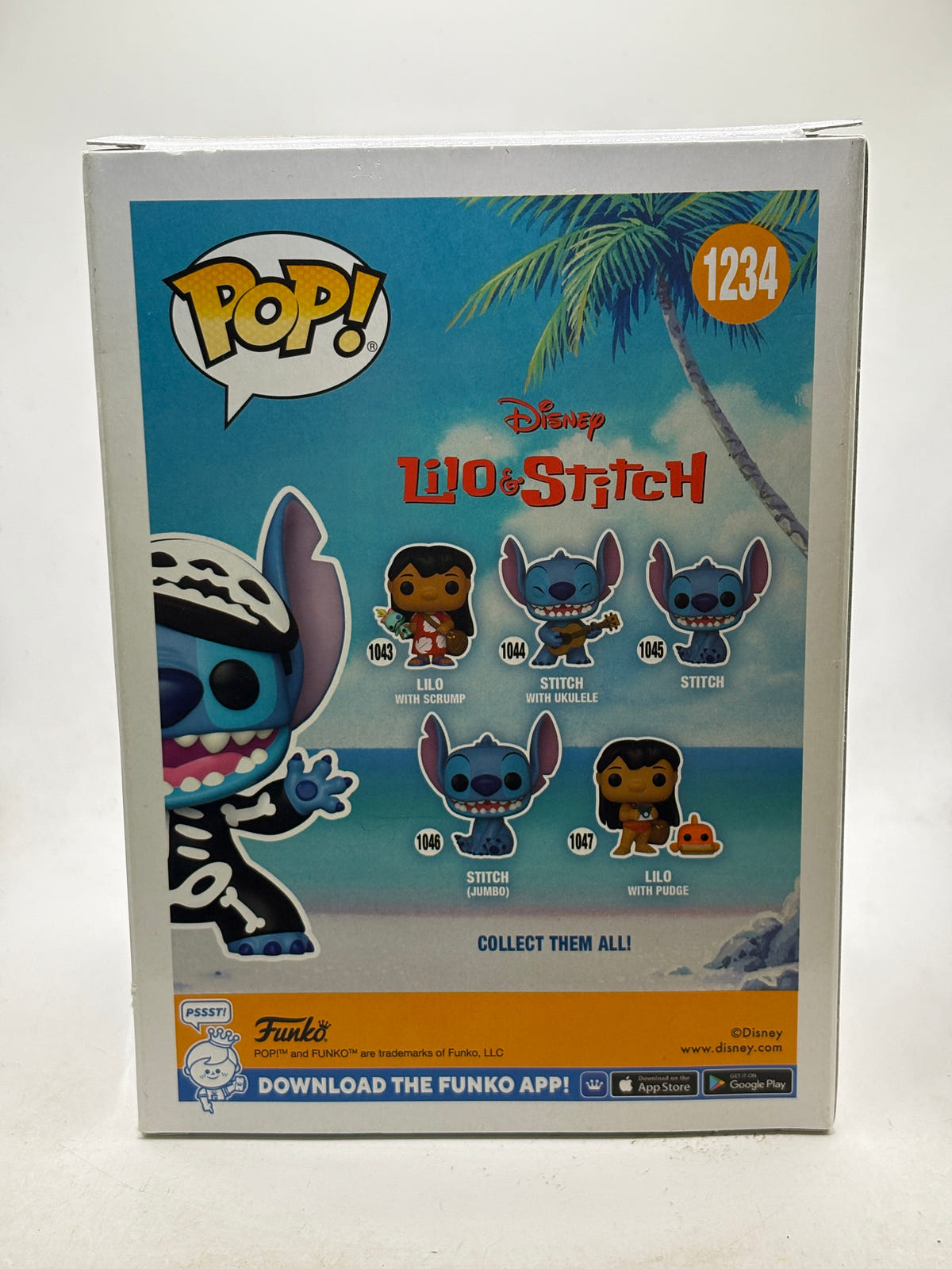Funko POP! Disney Lilo & Stitch #1234 Skeleton Stitch Limited Glow Chase image 3