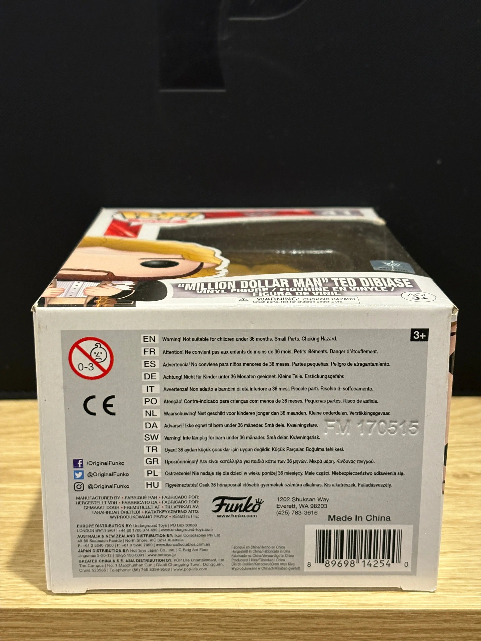 Funko Pop! WWE #41 Million Dollar Man Ted Dibiase FRENLY BRICKS - Open 7 Days