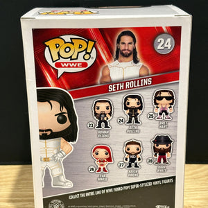 WWE Seth Rollins #24 Funko Pop  White Suit Wrestling FRENLY BRICKS - Open 7 Days