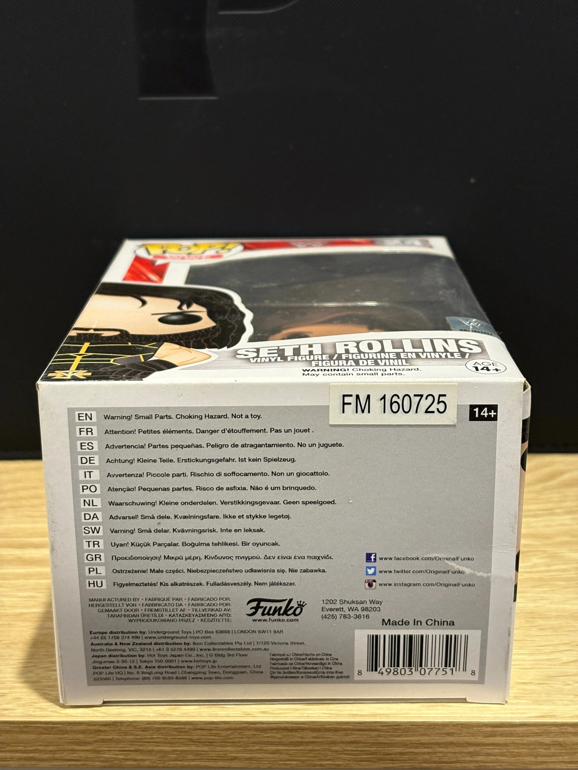 Funko Pop! Vinyl: WWE - Seth Rollins #24 Black Suit FRENLY BRICKS - Open 7 Days