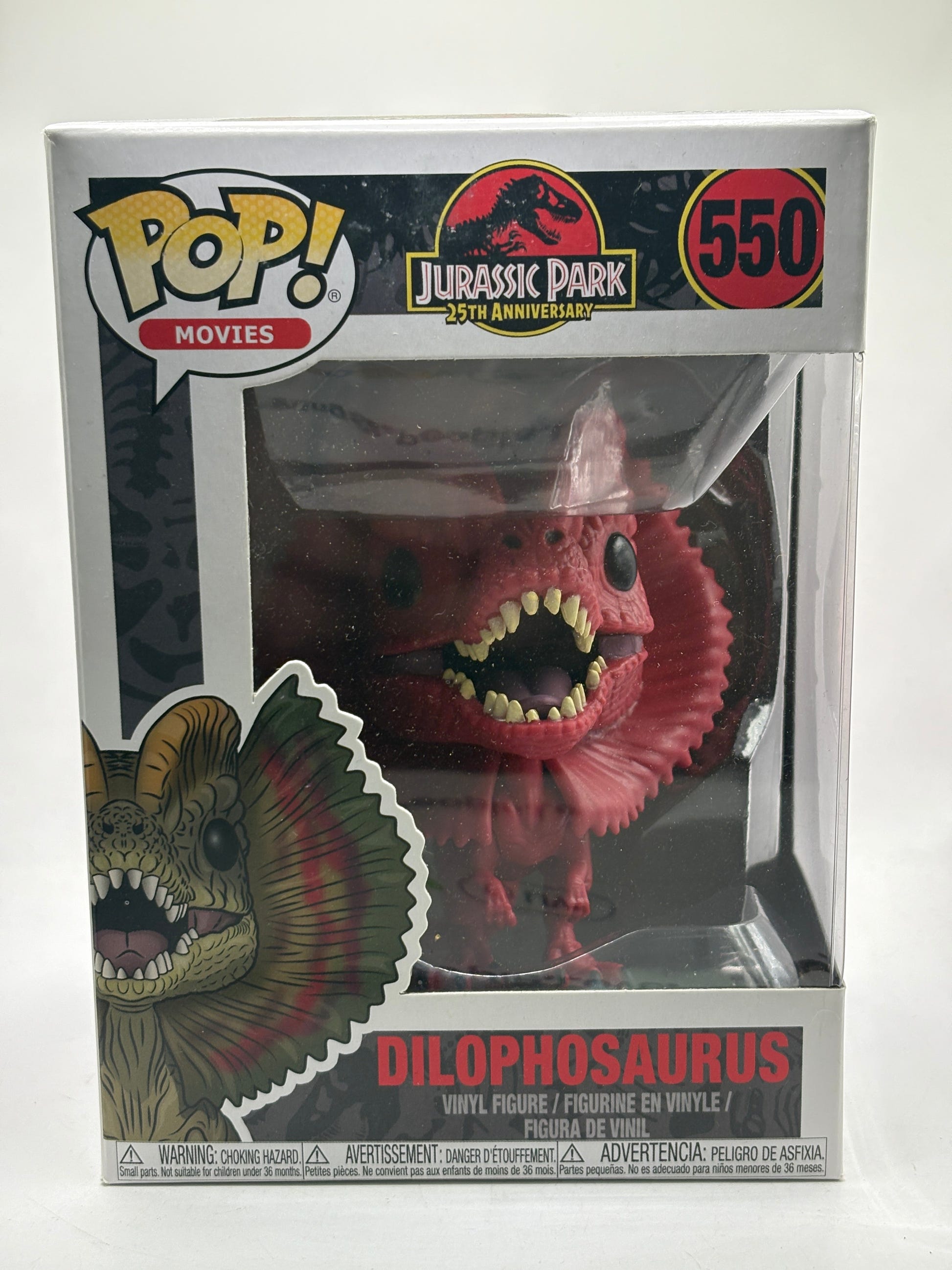 Funko POP! Movies Jurassic Park #550 Dilophosaurus Red Vinyl Figure image 1