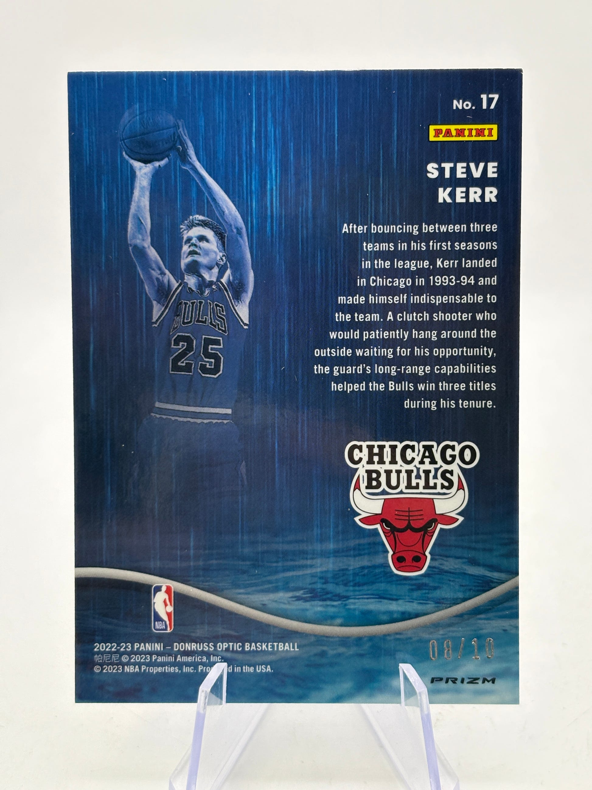 Panini 2022-23 Donruss Optic Steve Kerr Raining 3s Holo Prizm /10 SP image 2
