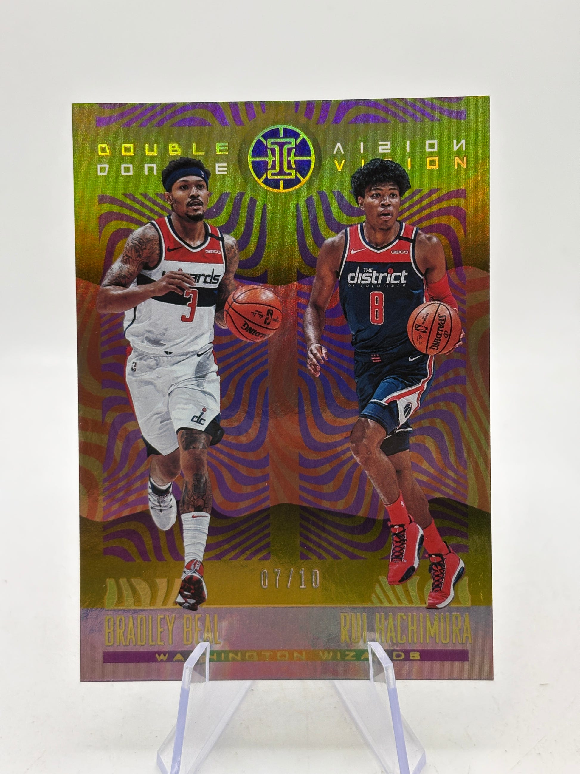 2019-20 Panini Illusions #23 Double Vision Bradley Beal Rui Hachimura 07/10 image 1