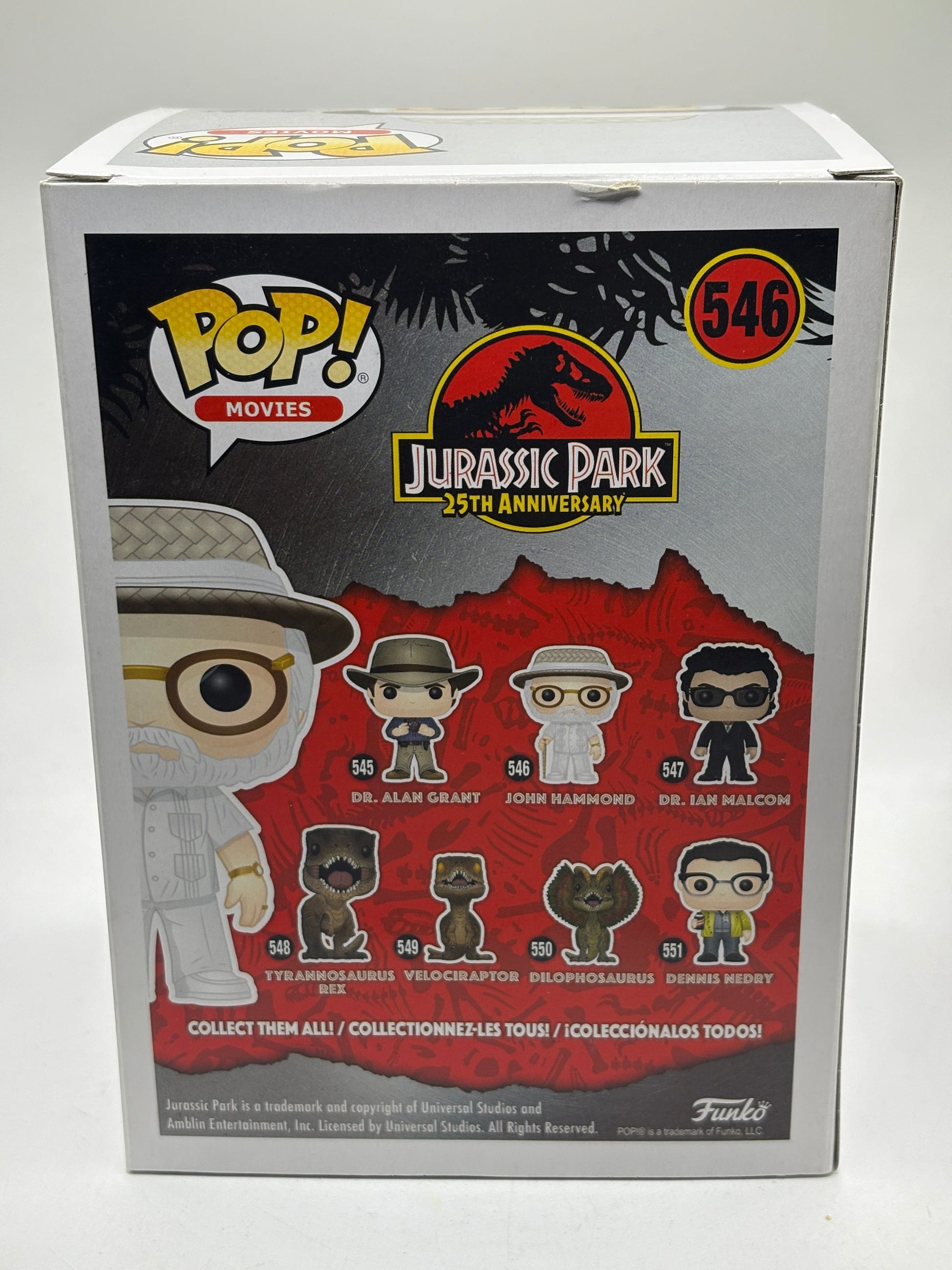 Funko POP! Movies Jurassic Park #546 John Hammond Vinyl Figure, photo 3 image 3