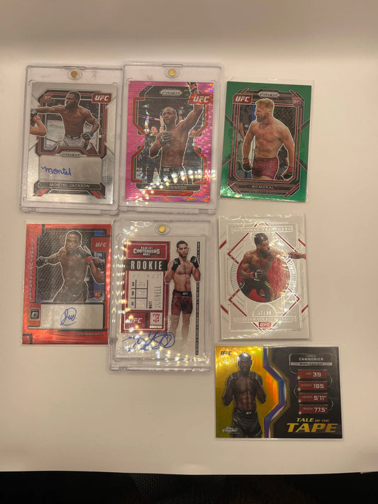 UFC Auto & Numbered Panini / National Treasures Lot 7 fighters (Lot#1) FRENLY BRICKS - Open 7 Days