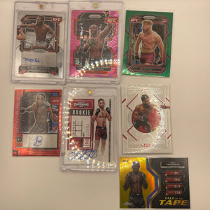 UFC Auto & Numbered Panini / National Treasures Lot 7 fighters (Lot#1) FRENLY BRICKS - Open 7 Days