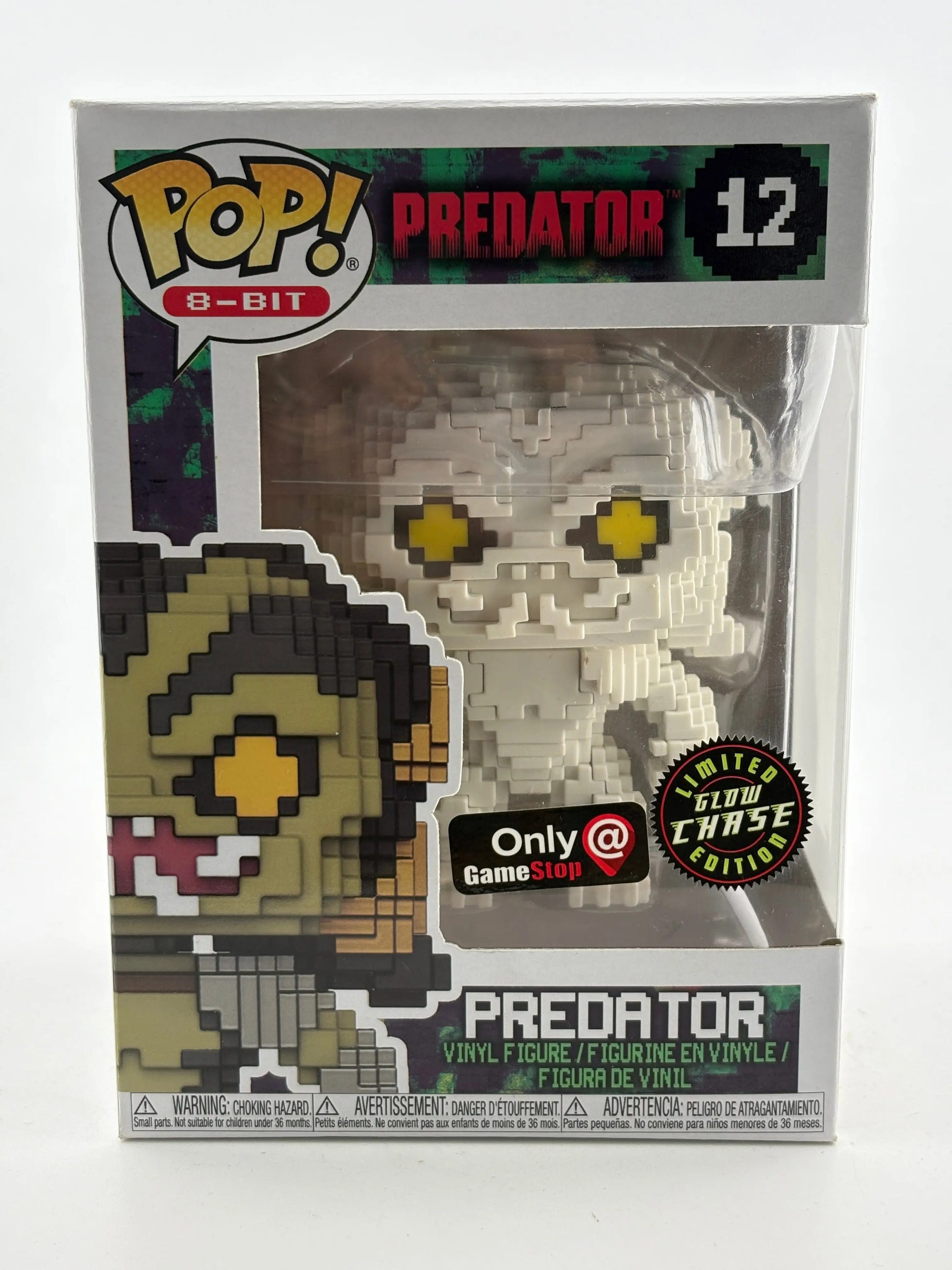 Funko POP! 8-Bit Predator #12 Predator Limited Glow Chase Game Stop Exclusive FRENLY BRICKS - Open 7 Days image 1