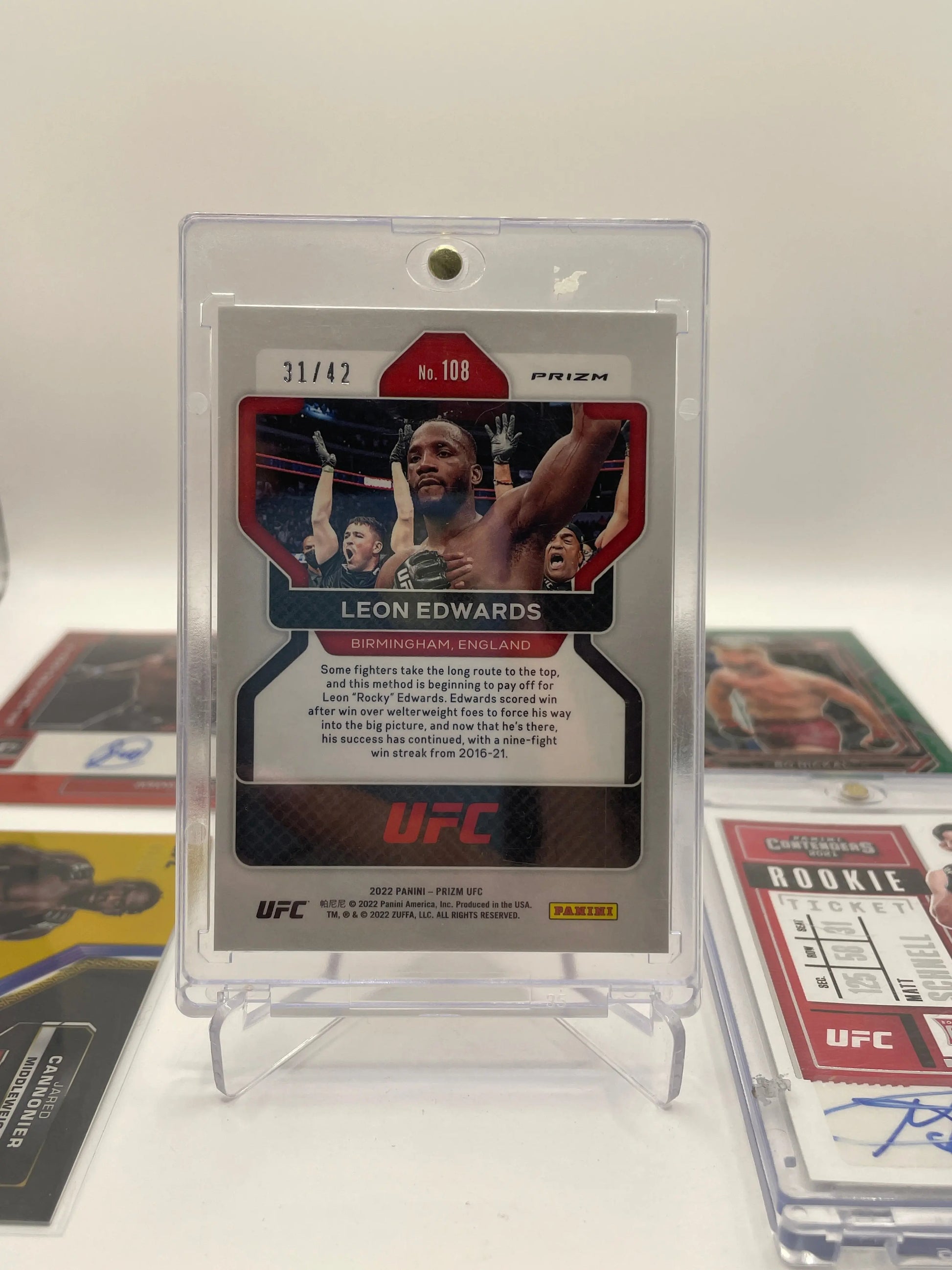UFC Auto & Numbered Panini / National Treasures Lot 7 fighters (Lot#1) FRENLY BRICKS - Open 7 Days