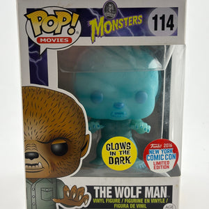 Funko POP! Movies Monsters #114 The Wolf Man Glow in the Dark 2016 NYCC Limited FRENLY BRICKS - Open 7 Days