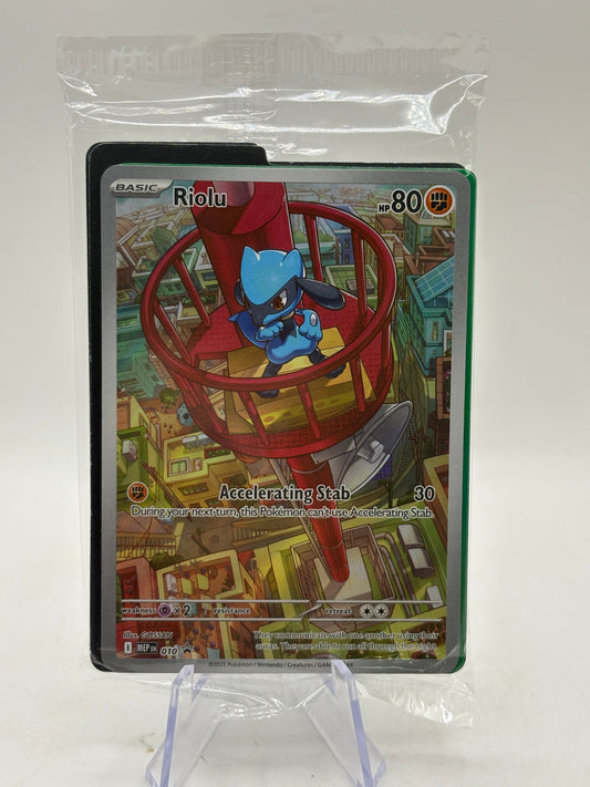 Pokemon TCG Mega Evolution Promo - Riolu 010 Illustration Promo Sealed FRENLY BRICKS - Open 7 Days