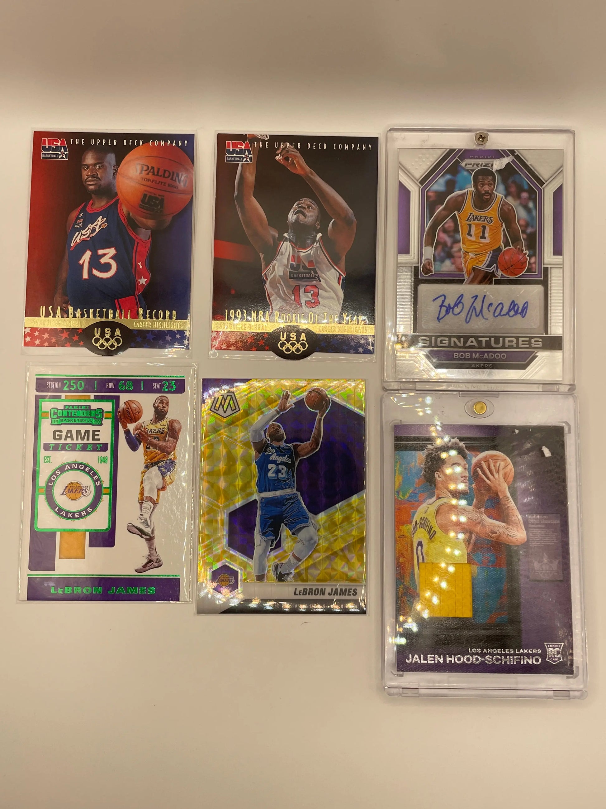 NBA Auto & Numbered Lakers Sports Card Lot - LeBron James + more  (lot#25) FRENLY BRICKS - Open 7 Days