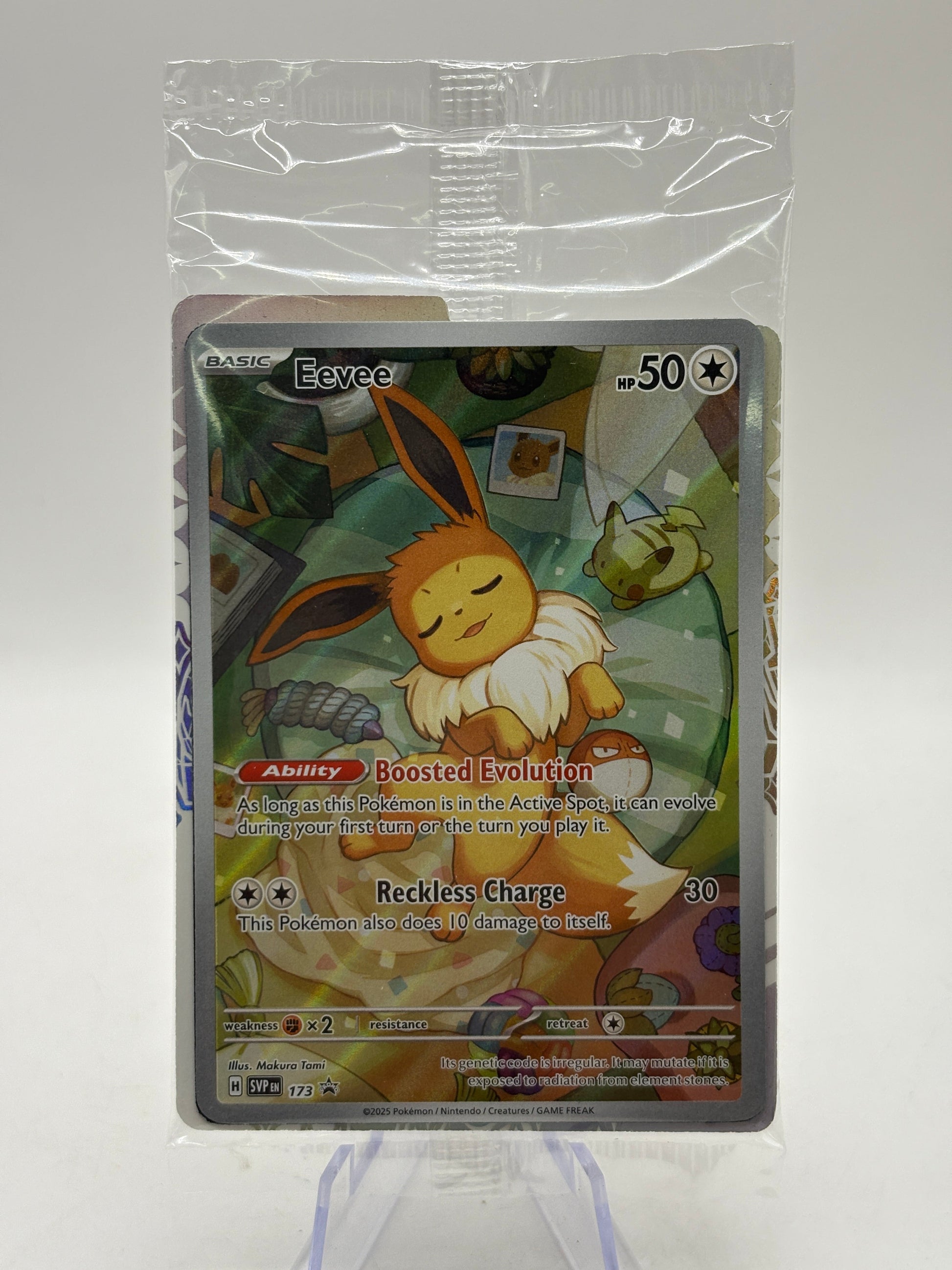 Pokemon TCG SVP Promos - Eevee SVP173 Illustration Promo Sealed FRENLY BRICKS - Open 7 Days