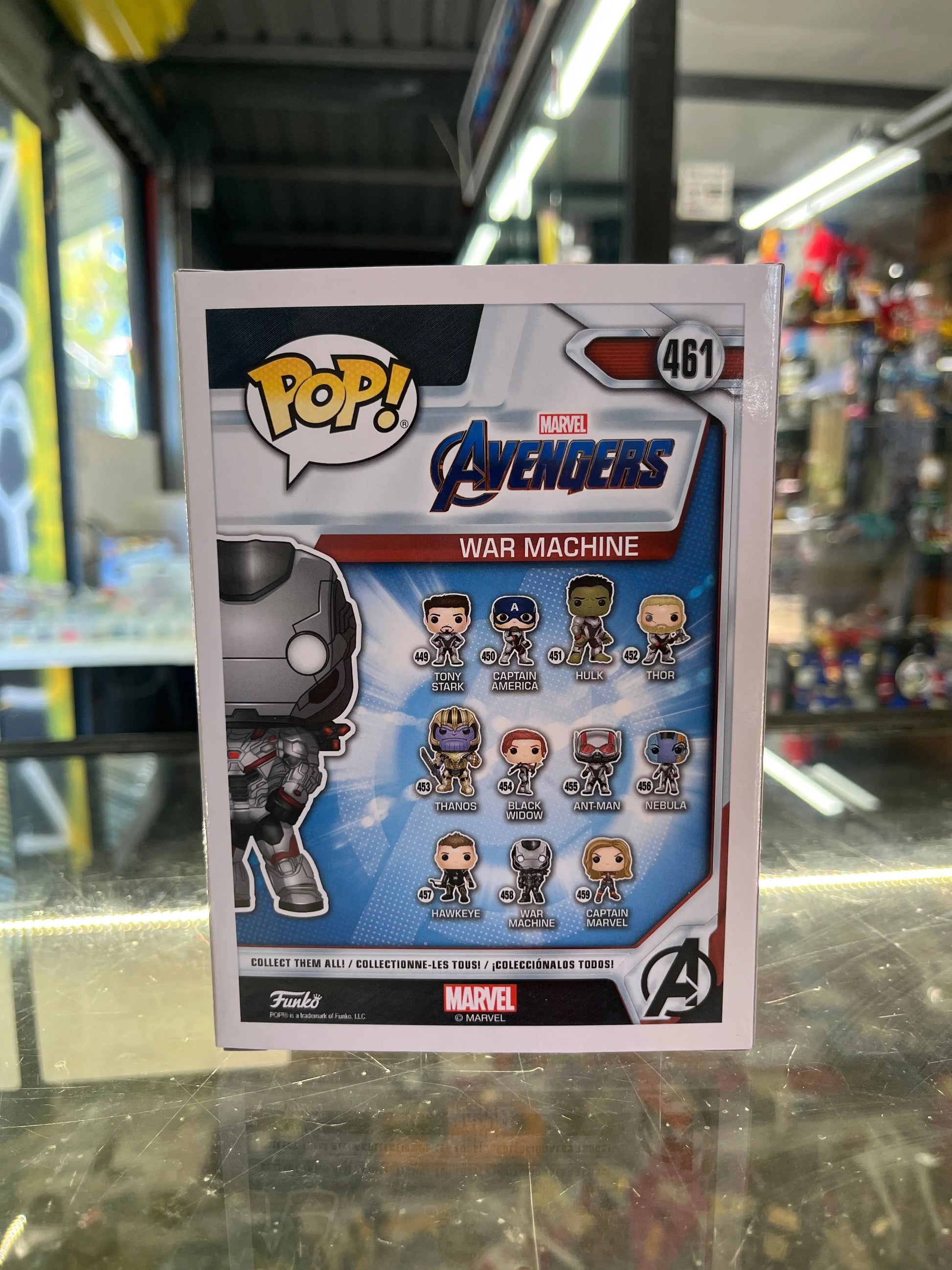 POP! Vinyl War Machine Avengers Endgame Exclusive 461 Marvel Special Edition FRENLY BRICKS - Open 7 Days