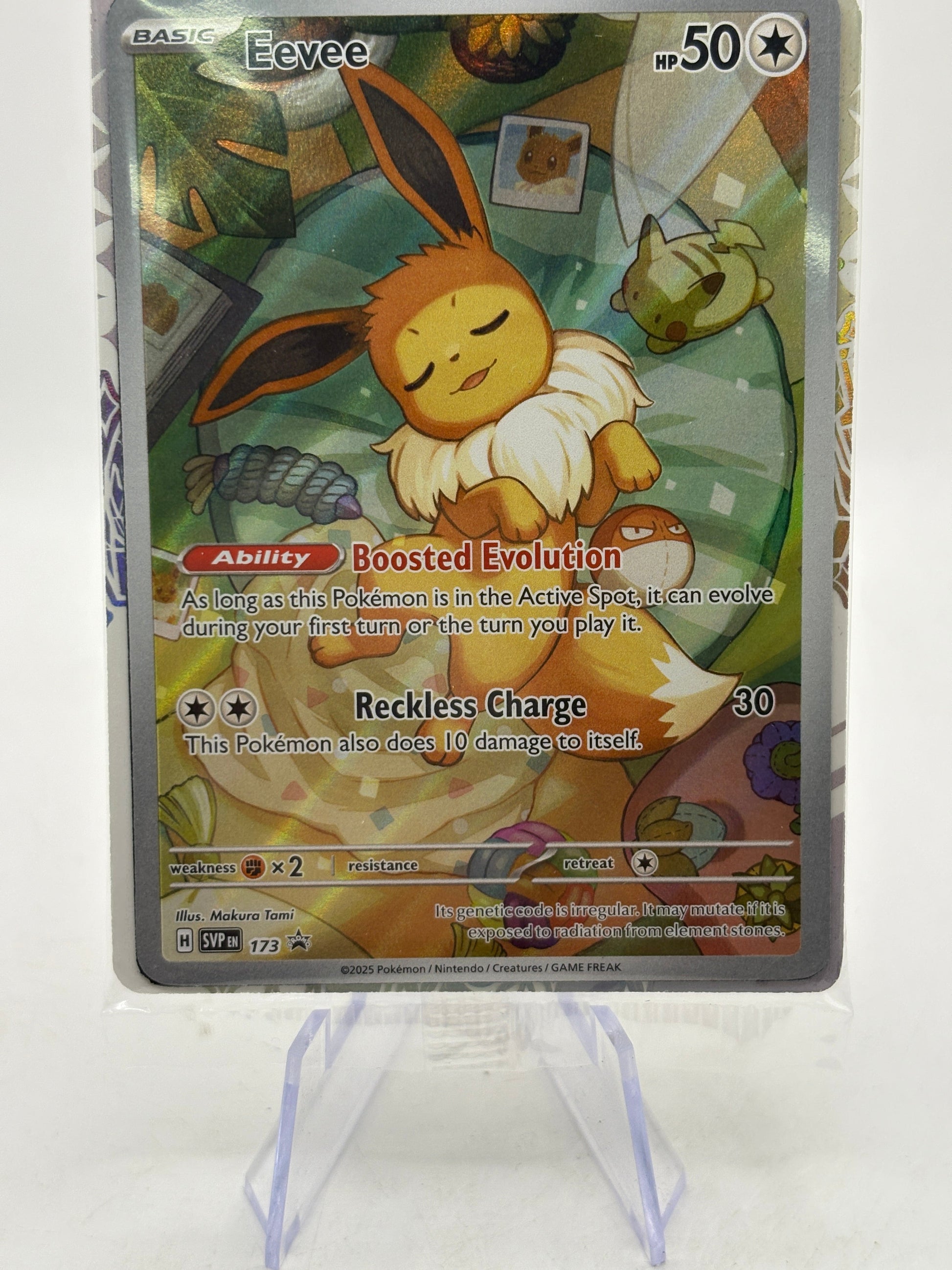 Pokemon TCG SVP Promos - Eevee SVP173 Illustration Promo Sealed FRENLY BRICKS - Open 7 Days