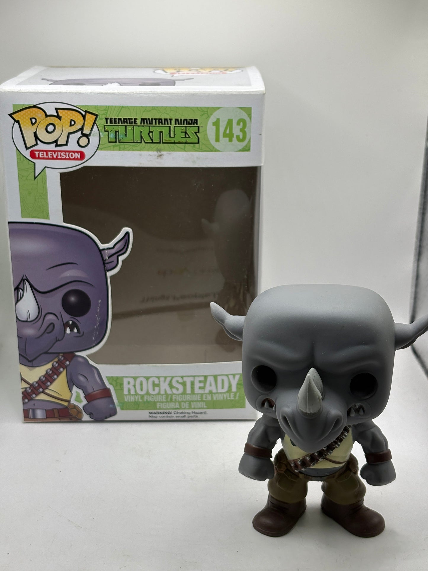 Funko POP! Television TMNT #143 Rocksteady Vinyl Figure *NO MOULD* FRENLY BRICKS - Open 7 Days