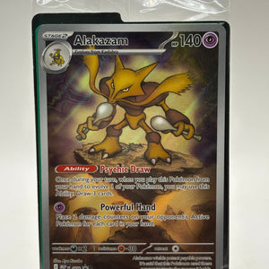 Pokemon TCG Mega Evolution Promo - Alakazam 009 Illustration Promo Sealed FRENLY BRICKS - Open 7 Days