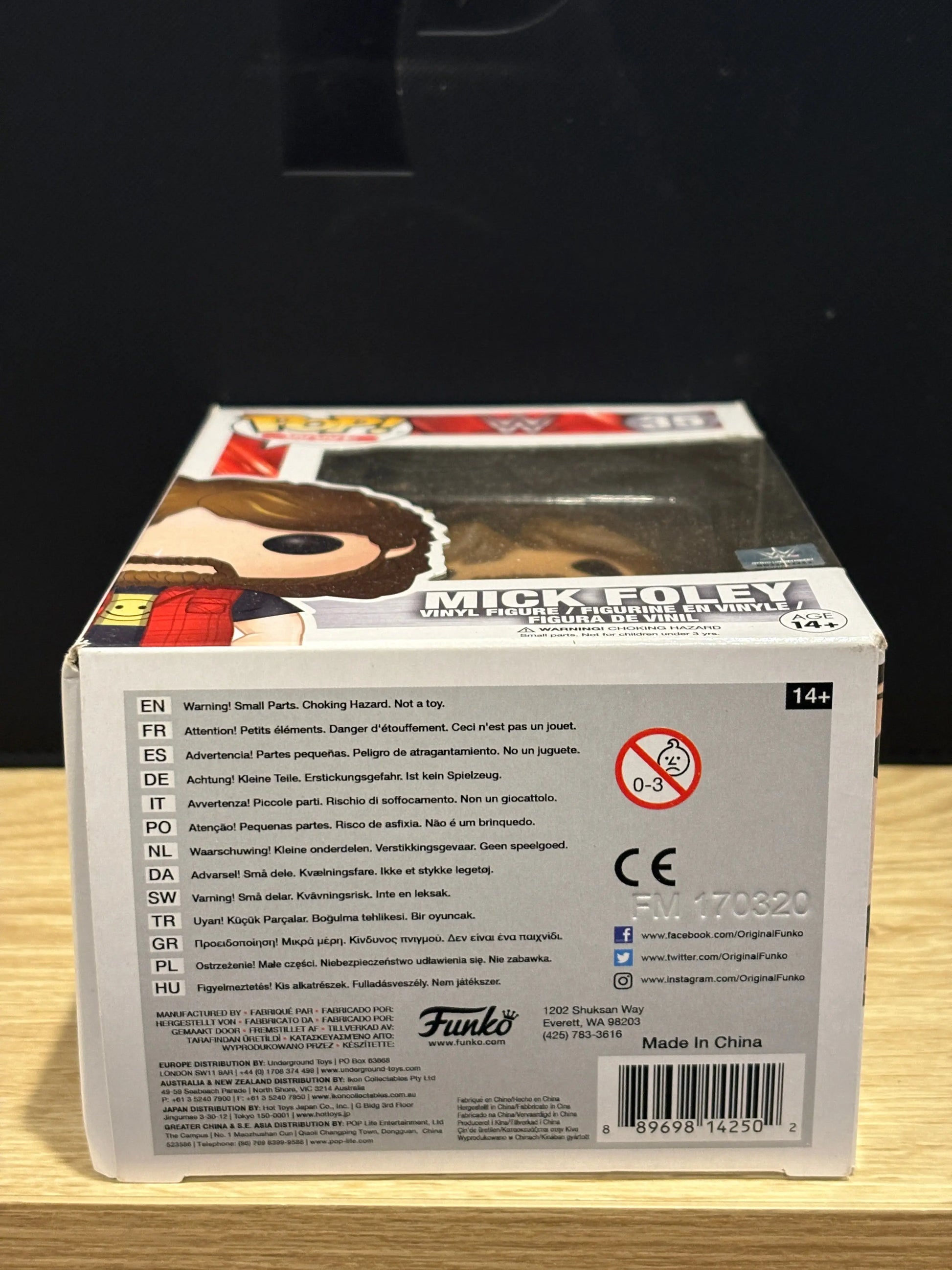 Funko Pop Vinyl Mick Foley 35 WWE FRENLY BRICKS - Open 7 Days