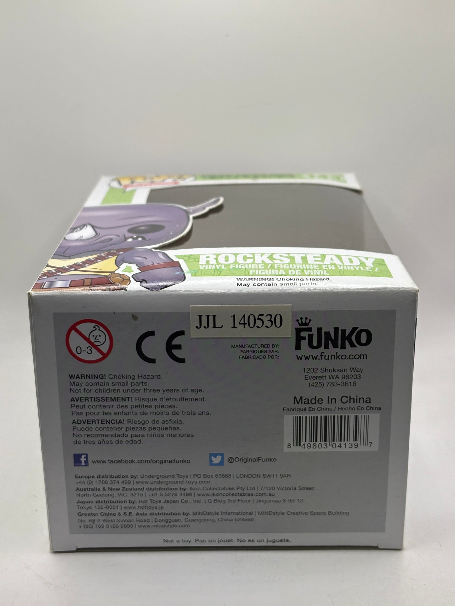 Funko POP! Television TMNT #143 Rocksteady Vinyl Figure *NO MOULD* FRENLY BRICKS - Open 7 Days