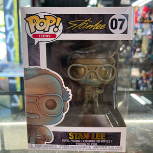 NEW Funko Pop! ICONS: Stan Lee (Patina) #7 FRENLY BRICKS - Open 7 Days