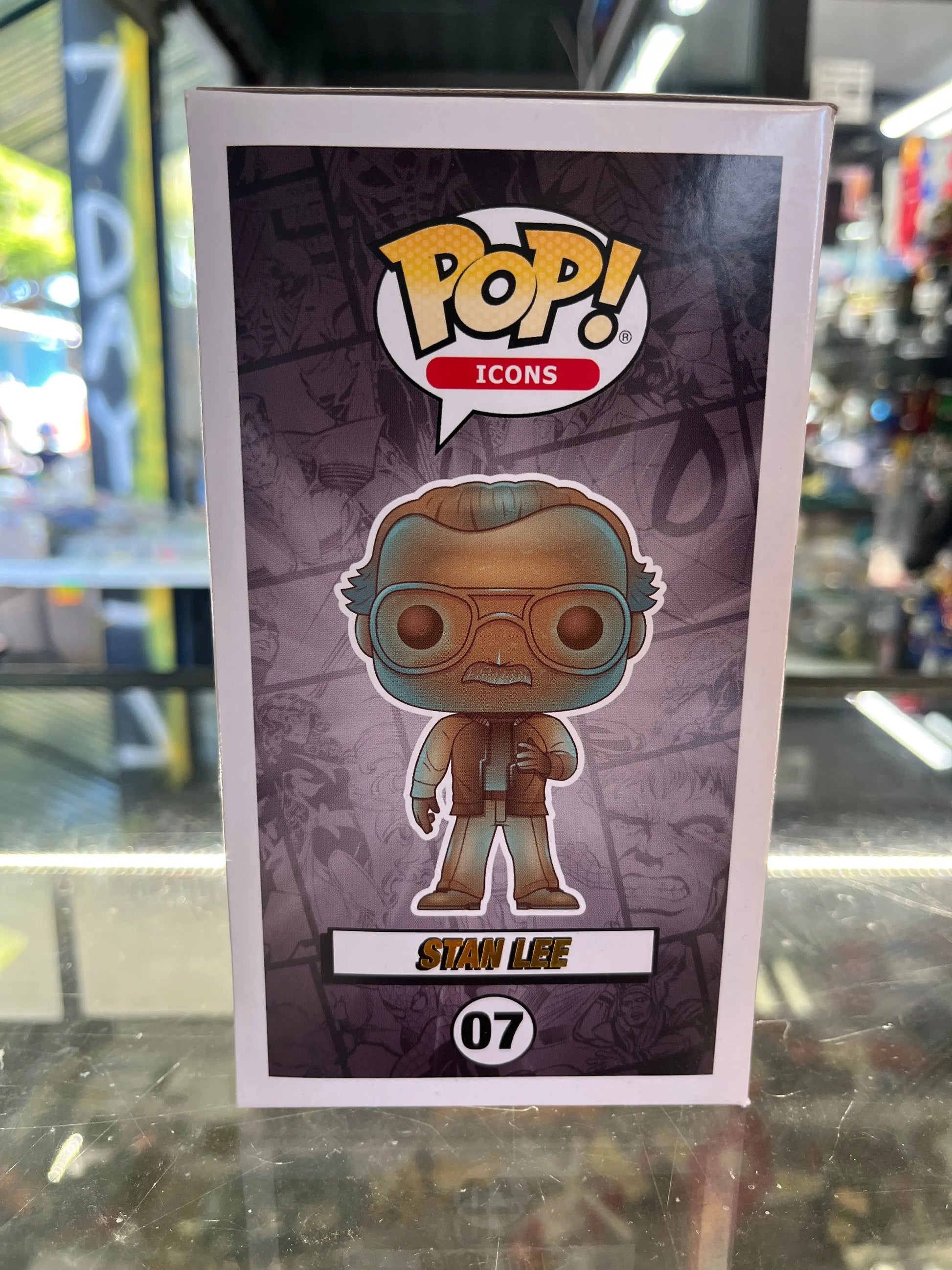 NEW Funko Pop! ICONS: Stan Lee (Patina) #7 FRENLY BRICKS - Open 7 Days