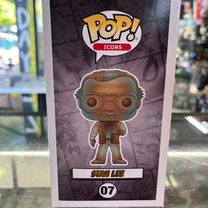 NEW Funko Pop! ICONS: Stan Lee (Patina) #7 FRENLY BRICKS - Open 7 Days