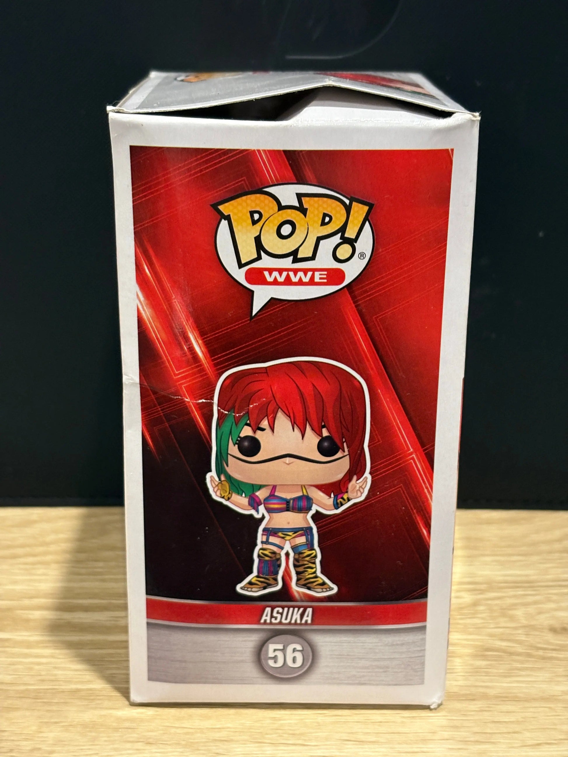 WWE POP Vinyl ASUKA #56 Green / White face mask *box damage FRENLY BRICKS - Open 7 Days