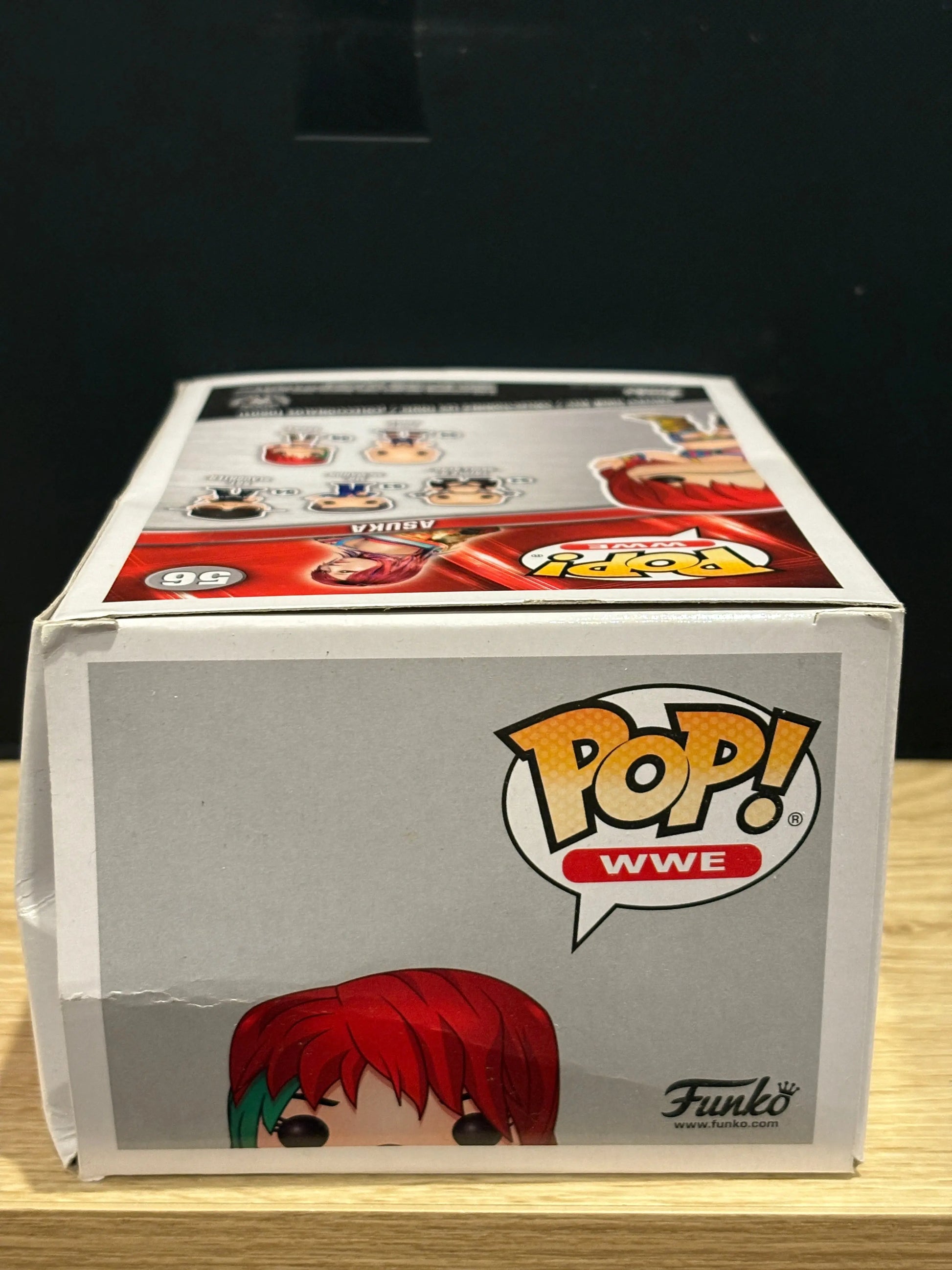 WWE POP Vinyl ASUKA #56 Green / White face mask *box damage FRENLY BRICKS - Open 7 Days
