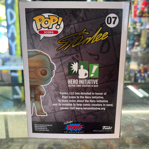 NEW Funko Pop! ICONS: Stan Lee (Patina) #7 FRENLY BRICKS - Open 7 Days
