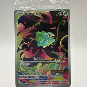 Pokemon TCG Mega Evolution - Bulbasaur 133/132 Stamped Sealed FRENLY BRICKS - Open 7 Days