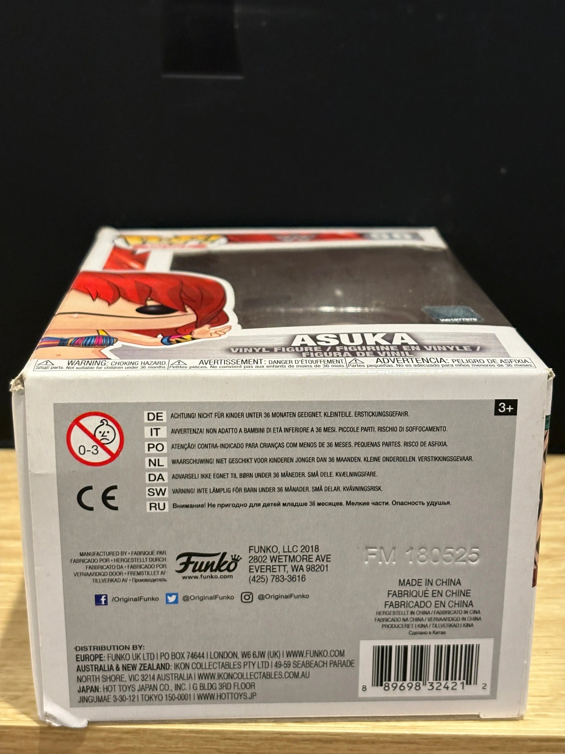 WWE POP Vinyl ASUKA #56 Green / White face mask *box damage FRENLY BRICKS - Open 7 Days