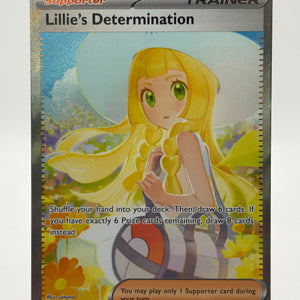 Pokemon TCG Mega Evolution - Lillie’s Determination 184/132 Special Illustration Rare NM FRENLY BRICKS - Open 7 Days