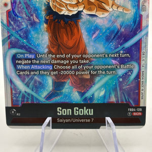 Dragon Ball Super Fusion World - Son Goku FB04-129 Secret Rare NM FRENLY BRICKS - Open 7 Days