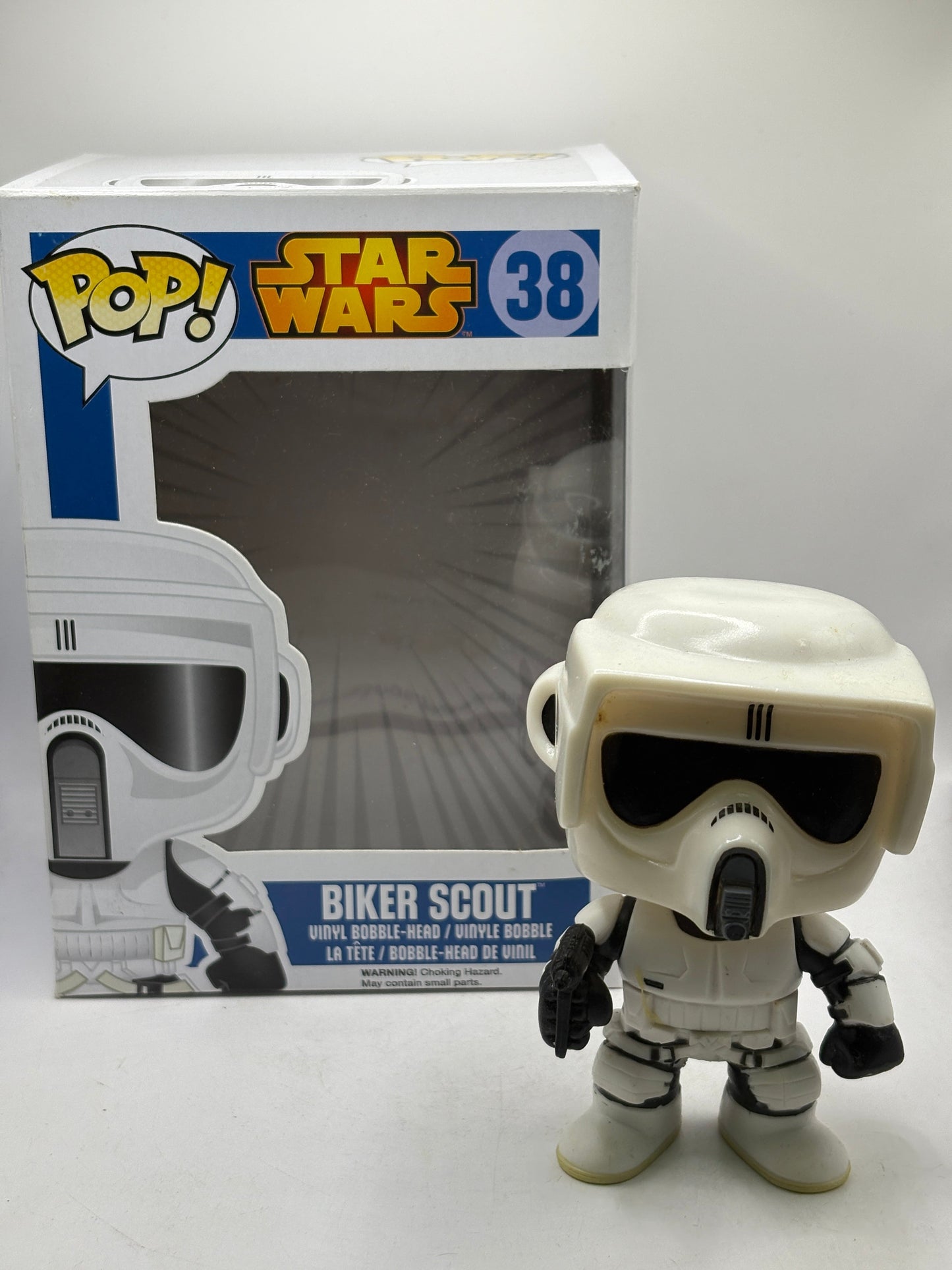 Funko POP! Star Wars #38 Biker Scout Vinyl Bobble-Head *NO MOULD* FRENLY BRICKS - Open 7 Days