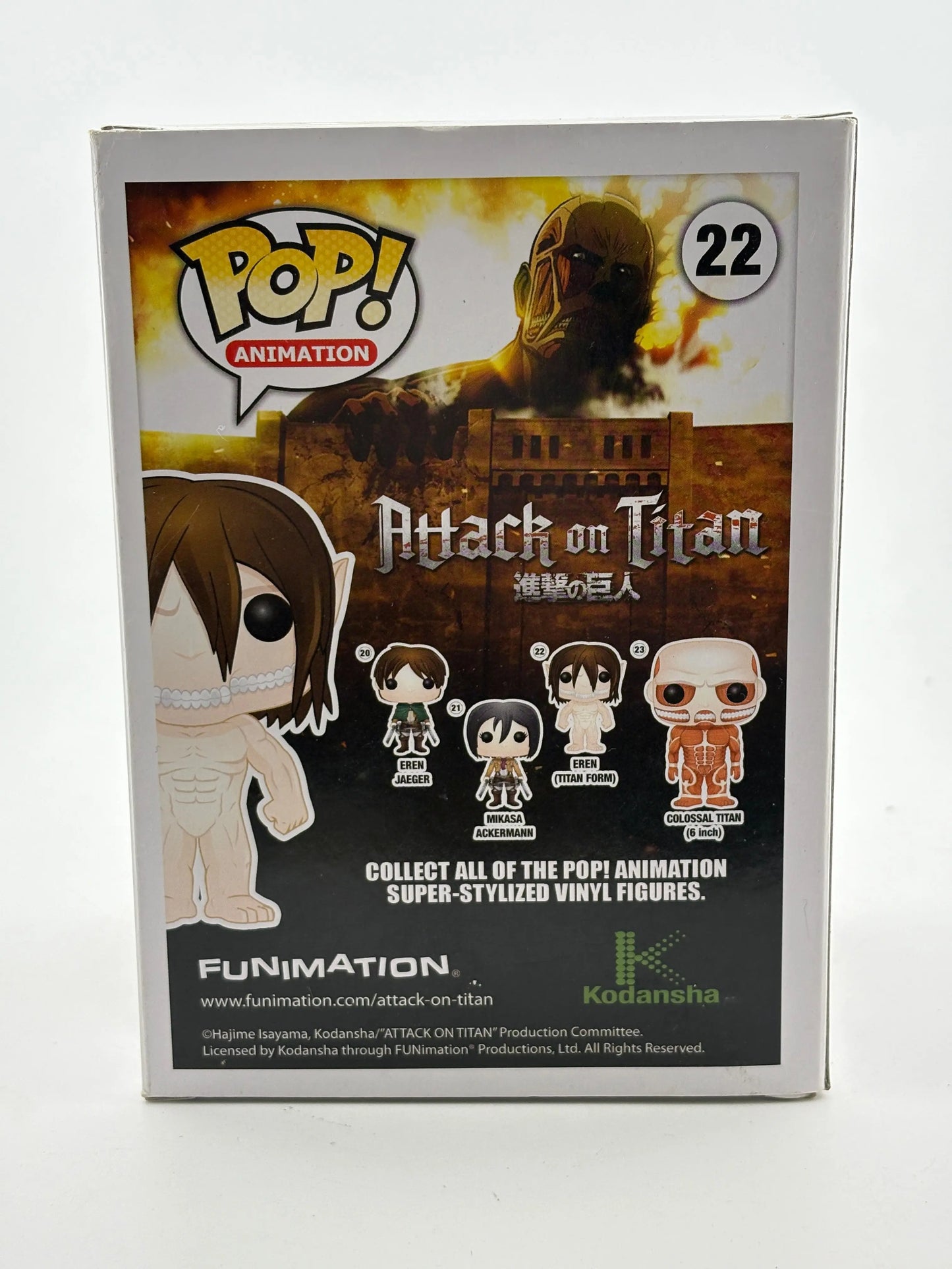 Funko POP! Animation Attack on Titan #22 Eren (Titan Form) Hot Topic Exclusive FRENLY BRICKS - Open 7 Days