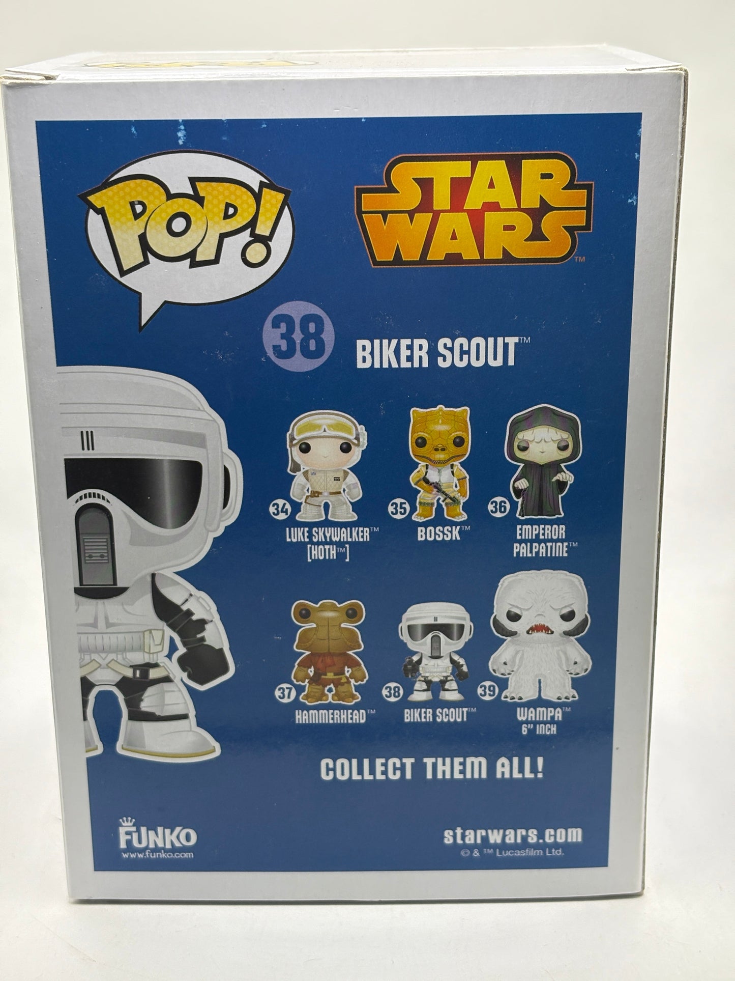 Funko POP! Star Wars #38 Biker Scout Vinyl Bobble-Head *NO MOULD* FRENLY BRICKS - Open 7 Days