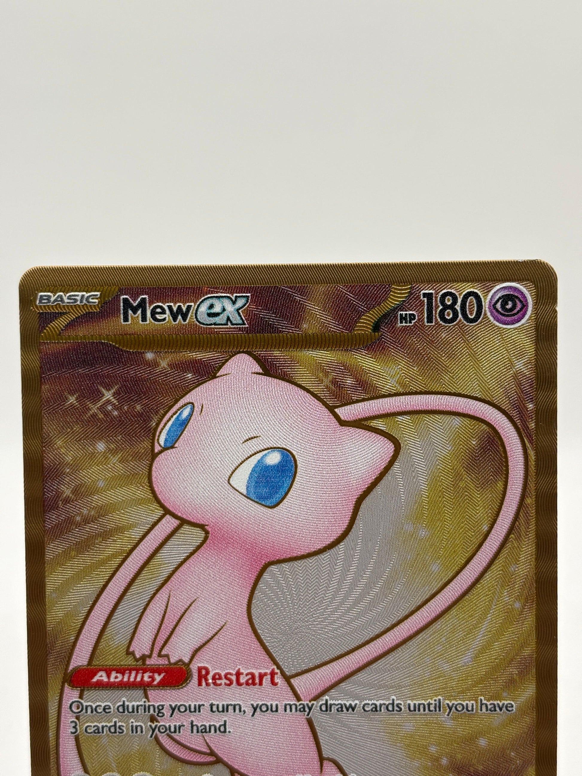 Pokemon TCG 151 MEW - Mew EX 205/165 METAL Promo Card FRENLY BRICKS - Open 7 Days