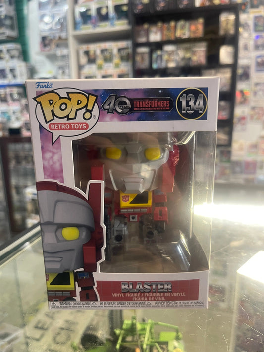 Funko Pop Retro Toys #134 Blaster Transformers 40 Years FRENLY BRICKS - Open 7 Days