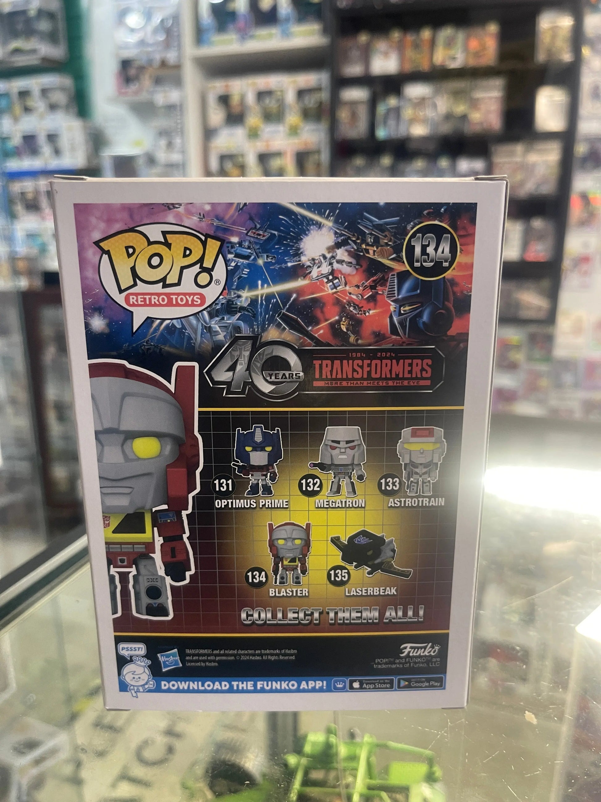 Funko Pop Retro Toys #134 Blaster Transformers 40 Years FRENLY BRICKS - Open 7 Days