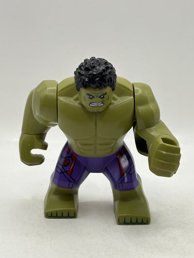 LEGO Marvel Super Heroes Hulk Bigfig Minifigure Avengers Green Purple Shorts