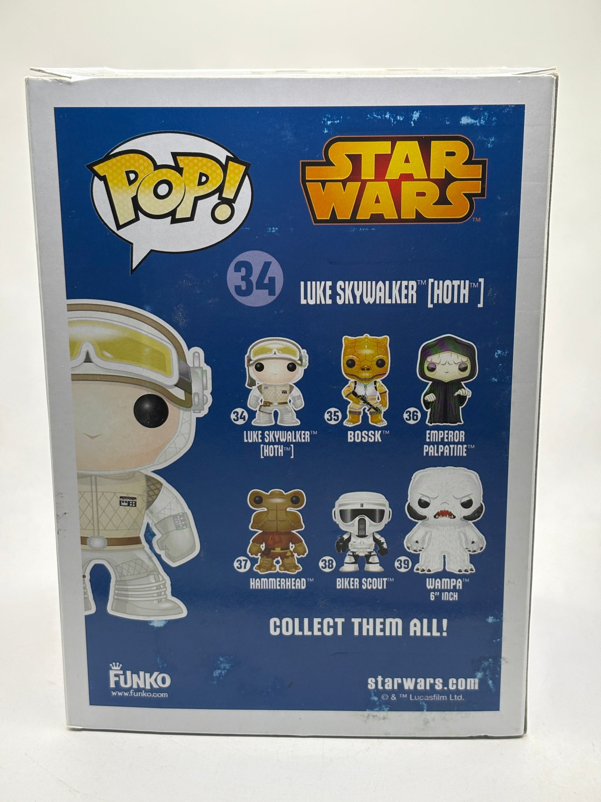 Funko POP! Star Wars #34 Luke Skywalker Hoth Vinyl Bobble-Head *NO MOULD* FRENLY BRICKS - Open 7 Days
