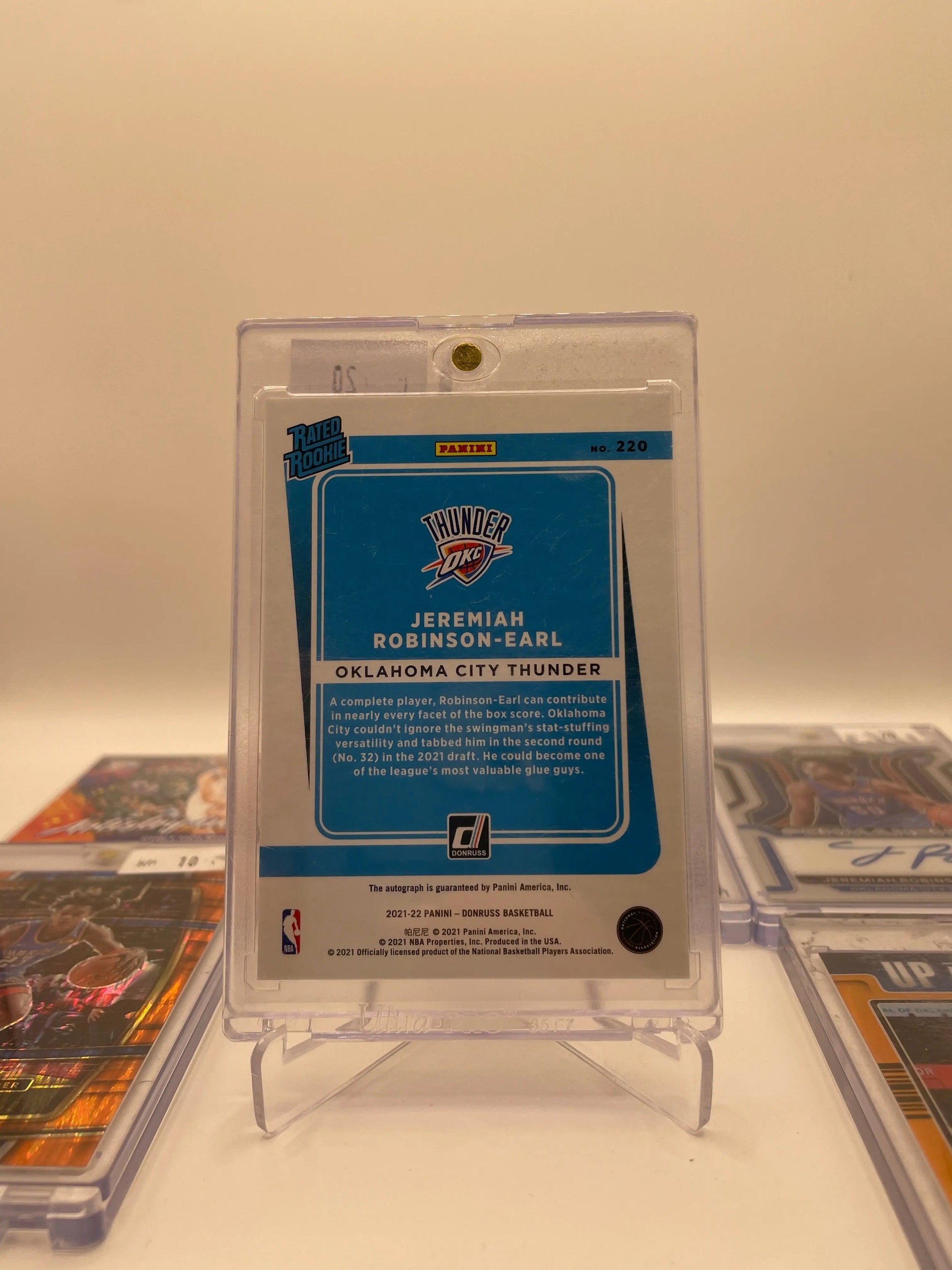 NBA Auto & Numbered Thunder OKC  Sports Card Lot - Jeremiah Robinson + more (lot#30) FRENLY BRICKS - Open 7 Days