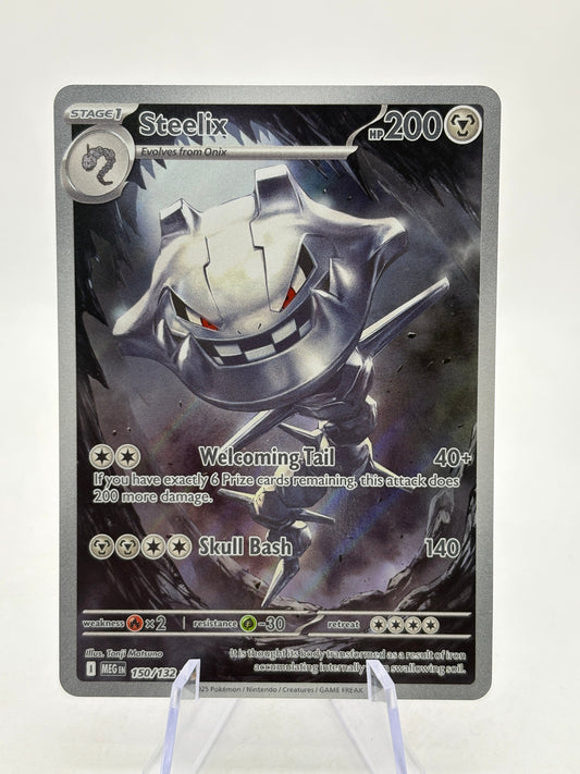 Pokemon TCG Mega Evolution - Steelix 150/132 Illustration Rare NM (1) FRENLY BRICKS - Open 7 Days