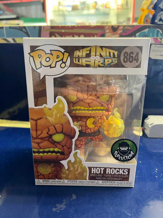 Funko POP! #864 Marvel Infinity Warps - Hot Rocks Popcultcha Exclusive FRENLY BRICKS - Open 7 Days