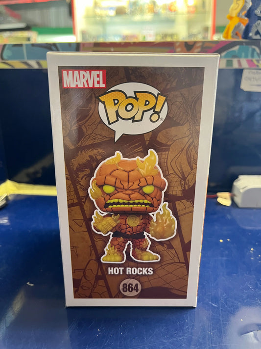 Funko POP! #864 Marvel Infinity Warps - Hot Rocks Popcultcha Exclusive FRENLY BRICKS - Open 7 Days